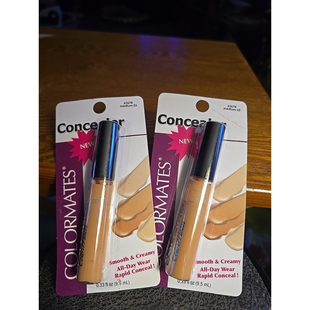 Colormates  Conceler Medium 03.   Lot Of 2‎  .33 fl Oz
